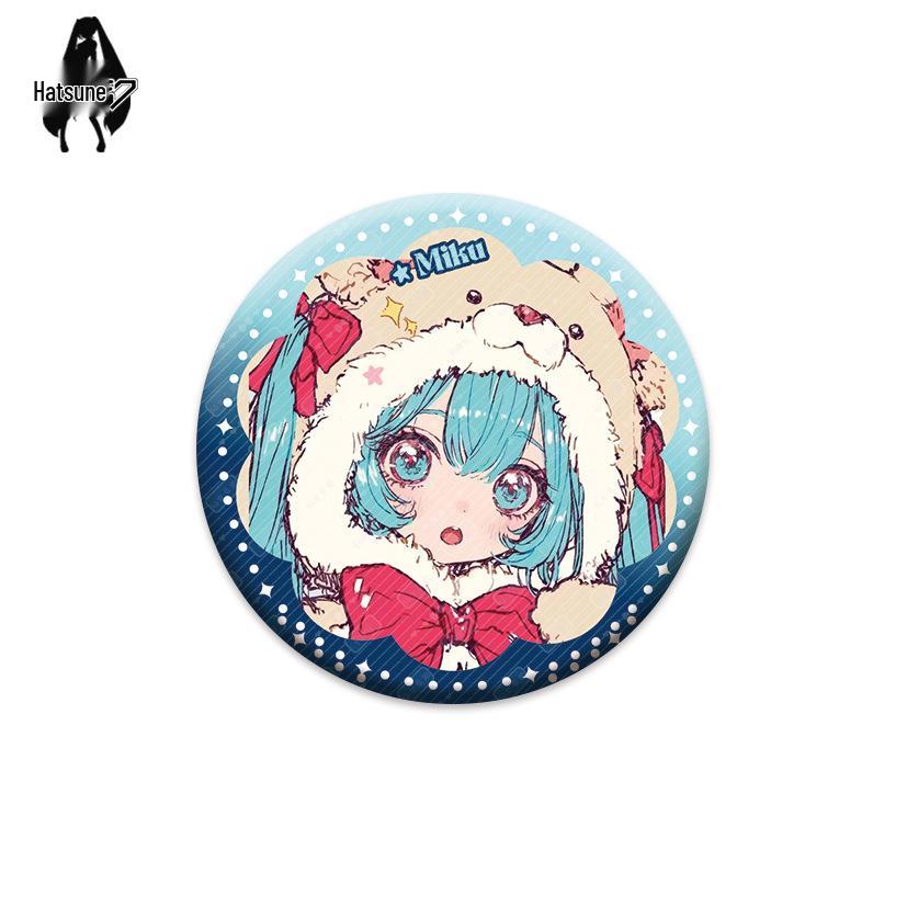 

Значок-ґудзик серії Hatsune Miku Bear - Фанмейд Додзін, з MEIKO та KAITO. В наявності, Швидка доставка. 58mm Plain Holographic