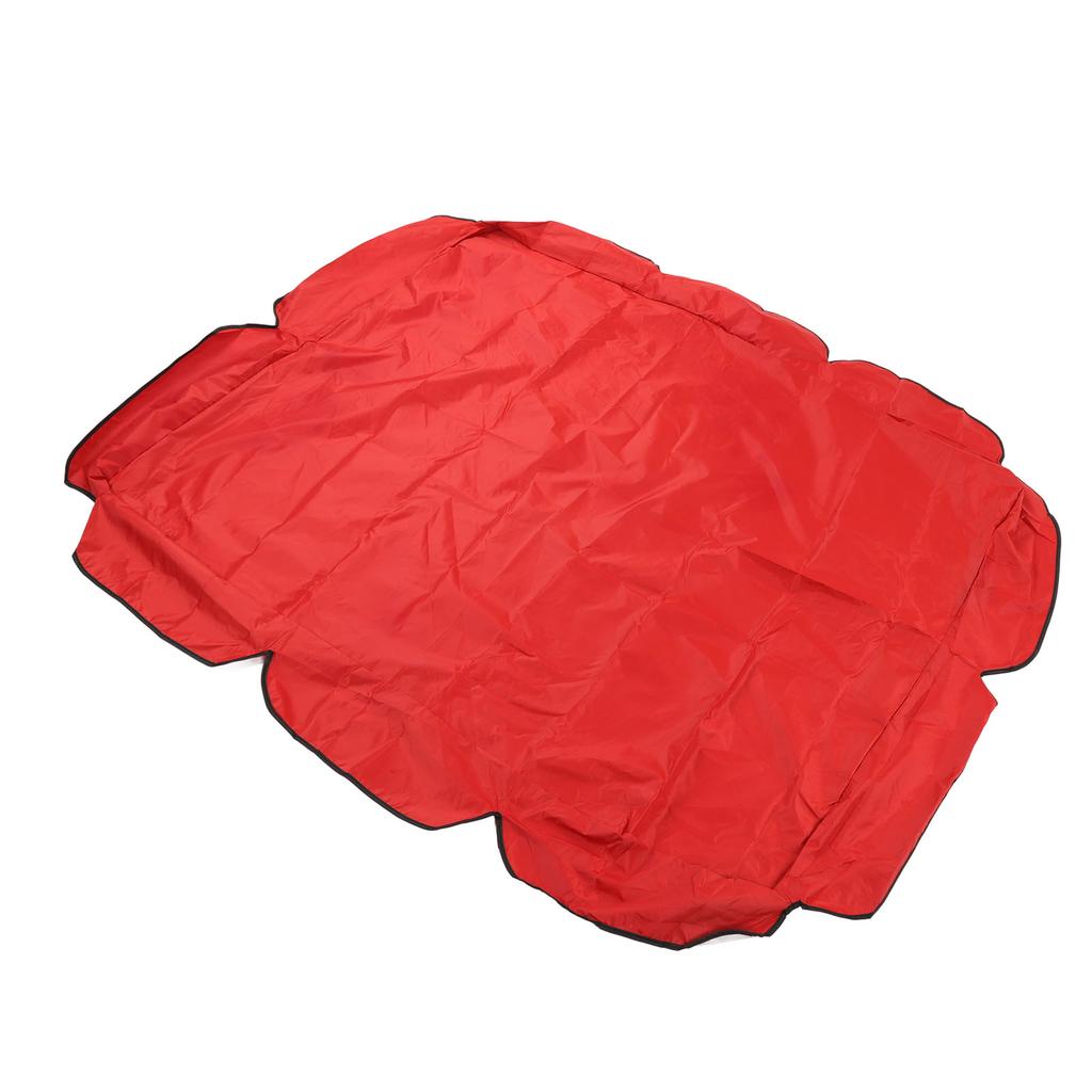 Swing Canopy 210D Silver Coated Oxford Waterproof UV Proof for Outdoor Patio Yard Chair 142x120x18cm Red