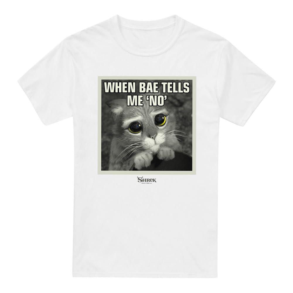 Shrek Mens Insta Puss In Boots Meme T-Shirt