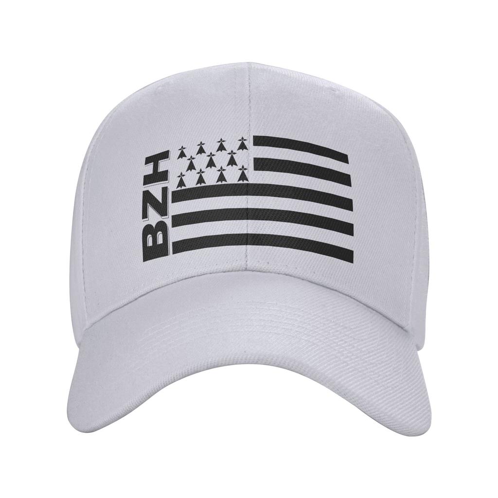 Fashion Bzh Breizh Bretagne Brittany France Curved Brim Baseball Cap Streetwear Sports Visors