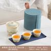 Ru Kiln Panda Tea Set New Chinese Retro Portable Tea Set One Pot Three Cups Hand Grab Pot Kung Fu Tea Set Gift