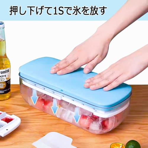 Silicone Ice Maker with Airtight Lid, Ice Cubes, Small Ice Cubes, Soft Ice, Easy Ice Removal, Durable, Suitable for Freezing, Ideal for Home Use