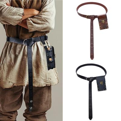 Medieval Waistband Vintage Cosplay Alchemist Belt for Men Cosplay Embossed Waistband for Photoshoots and Stage