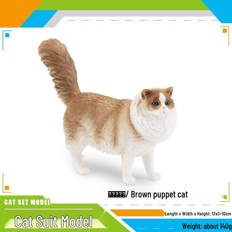 

Креативная коллекция тряпичных кукол-кошек: Рыжий кот поднимает лапу, Белый кот спит, Трехцветный кот лежит, Сиамский кот модель-украшение.