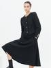 Acud Alpaca Tweed Flare Skirt _Black