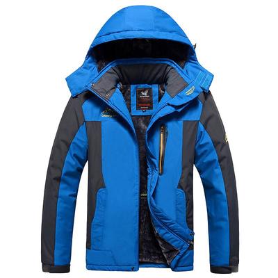 Men's Winter Windproof Waterproof Fleece-Lined Mountaineering Parka 2020