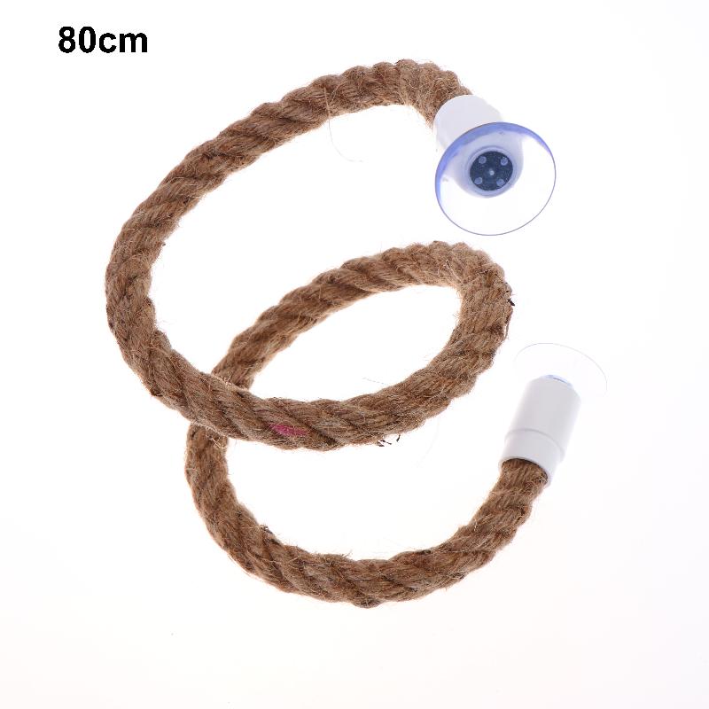 Suction Cup Bird Perch Bendable Linen Rope NonSlip Design for Parrot Cage Bath Window Use