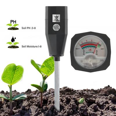 3 In 1 Soil PH Meter Sunlight PH Tester Garden Flowers Soil Moisture Sensor Meter Plants Acidity Humidity PH Monitor Detector