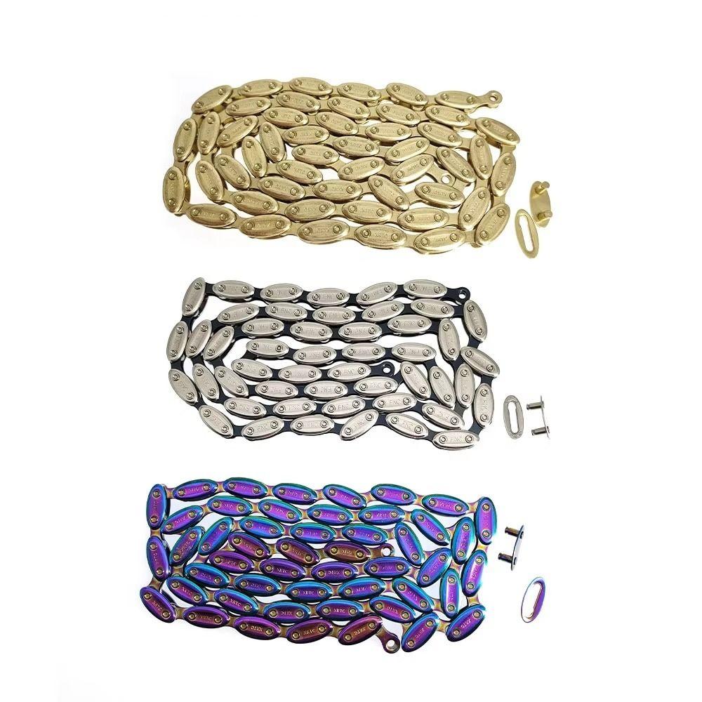 100 Link Bicycle Chain 1/2 X1/8 Single Speed Chain Ride Accessories Bicycle Olive Chain  BMX Bike