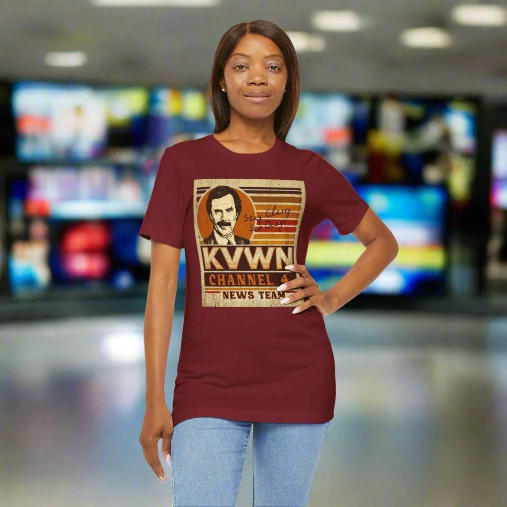 KVWN Channel 4 News Team (Anchorman) T-Shirt and kids tshirt