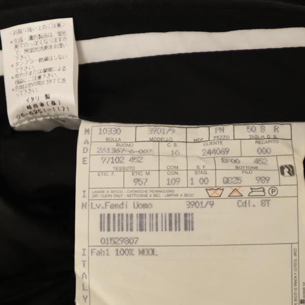 Fendi Made In Italy Wool Slacks Pants Gray Men's Used