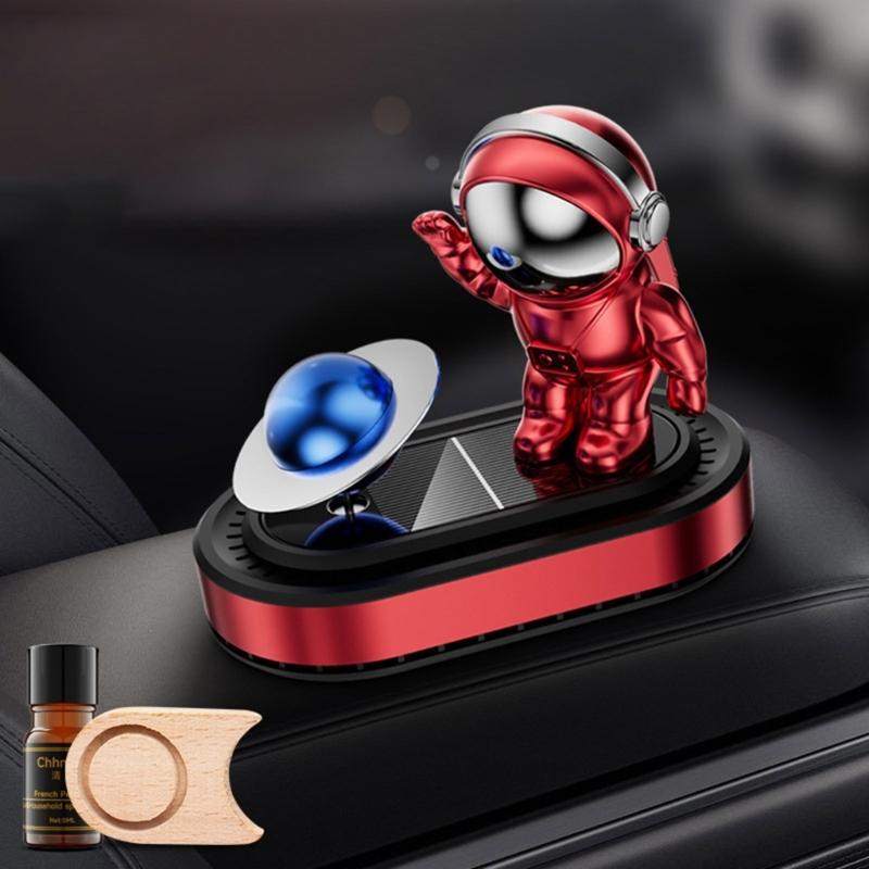 Solar Powered Astronaut Air Freshener Decoration Essential Oil Diffuser Car Ornament Fragrances Dispenser