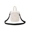MLB New York Yankees Fleece Leather Bucket Bag Women Handbags White 32BGDE011-50I