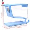 Dental Cotton Roll Dispenser Holder Press Type Box Holder Dental White Blue Color Orthodontics Products Dentistry Lab Supplies