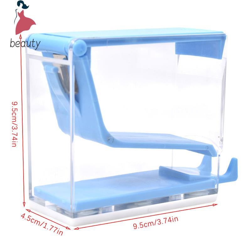 Dental Cotton Roll Dispenser Holder Press Type Box Holder Dental White Blue Color Orthodontics Products Dentistry Lab Supplies