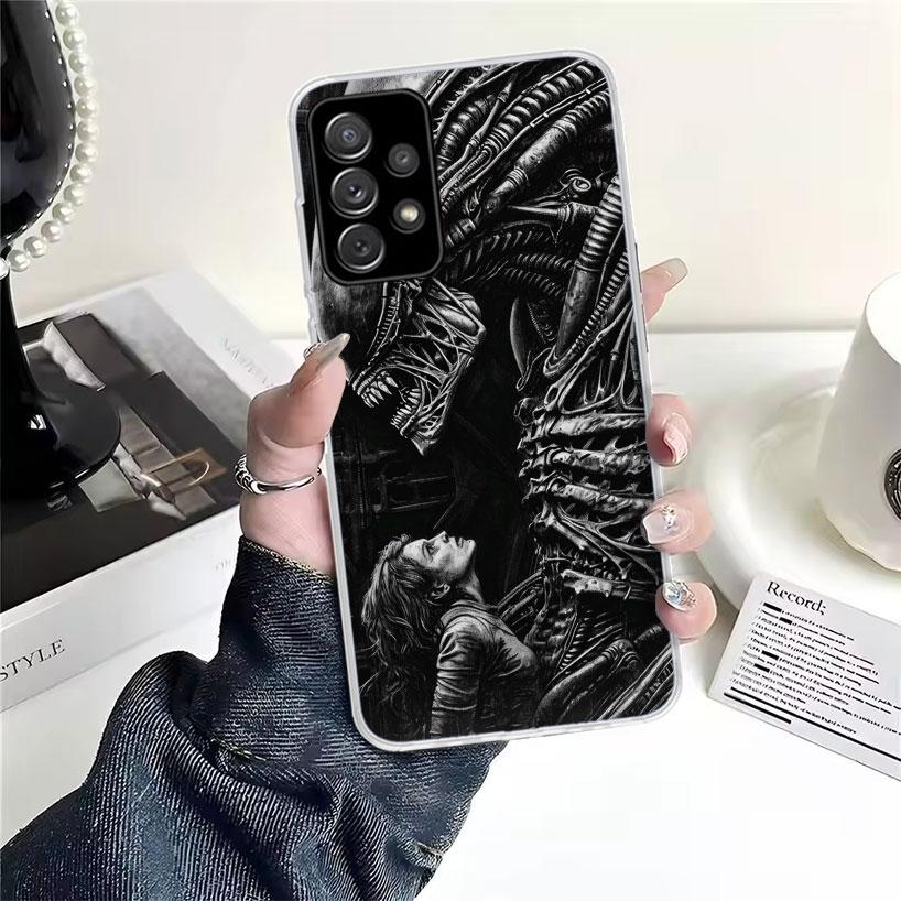 Cool A-Alien X-Xenomorph For Samsung Galaxy A52S A42 A32 A22 A12 A02S A51 A50S Phone Case A41 A31 A21S A30S A20S A20E A70 A71 A4