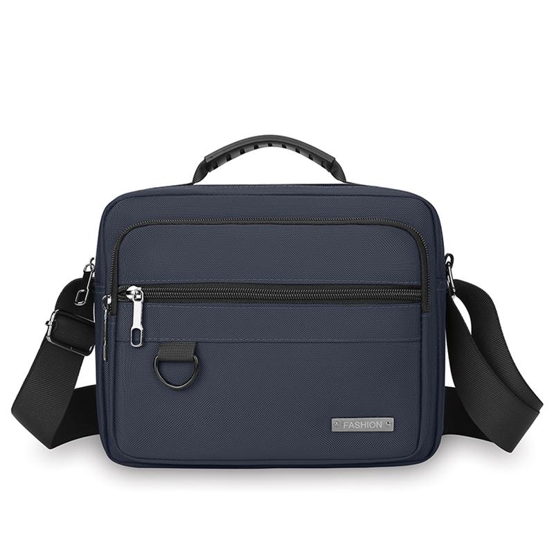 Pánská protikrádežová business taška přes rameno - Odolný kancelářský kufřík s více kapsami na zip