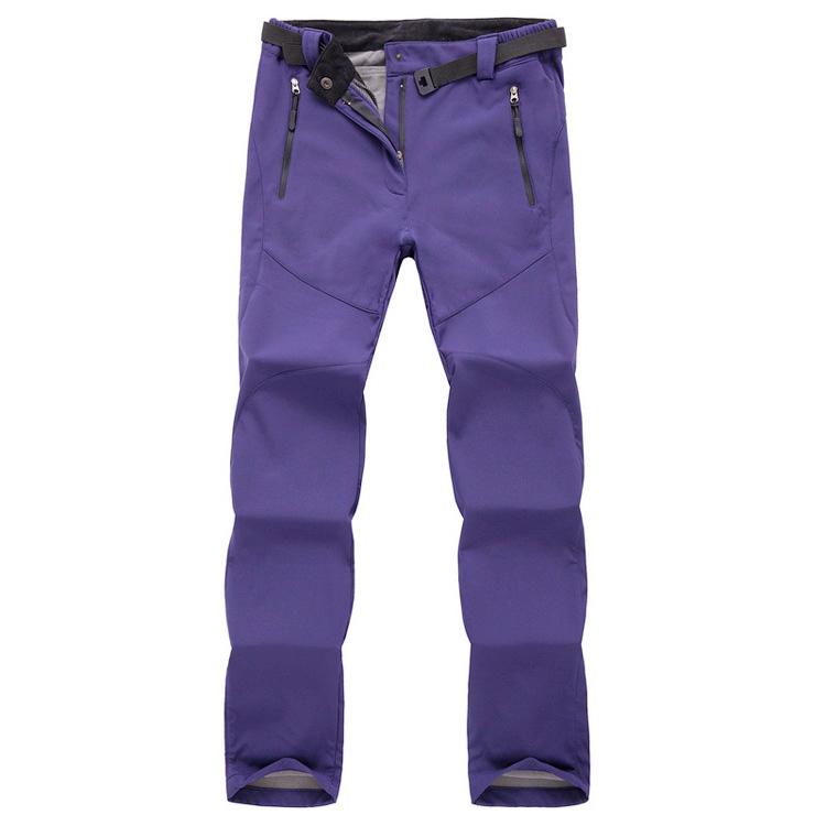TRVLWEGO Pants Hiking Skiing Thermal Softshell Snowboard Camping Skating Waterproof Fleece for Women Outdoor Trekking Trousers