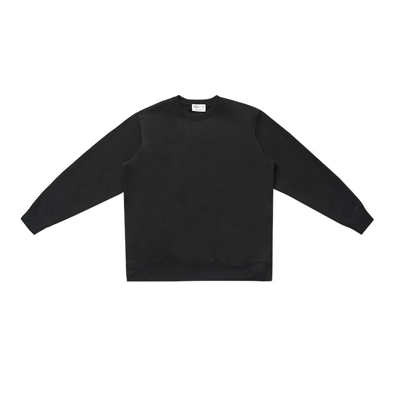 Men's Silver Fox Velvet Warm Round Neck Sweatshirt - Loose, Casual, Plus Velvet, Thickened for Autumn/Winter.