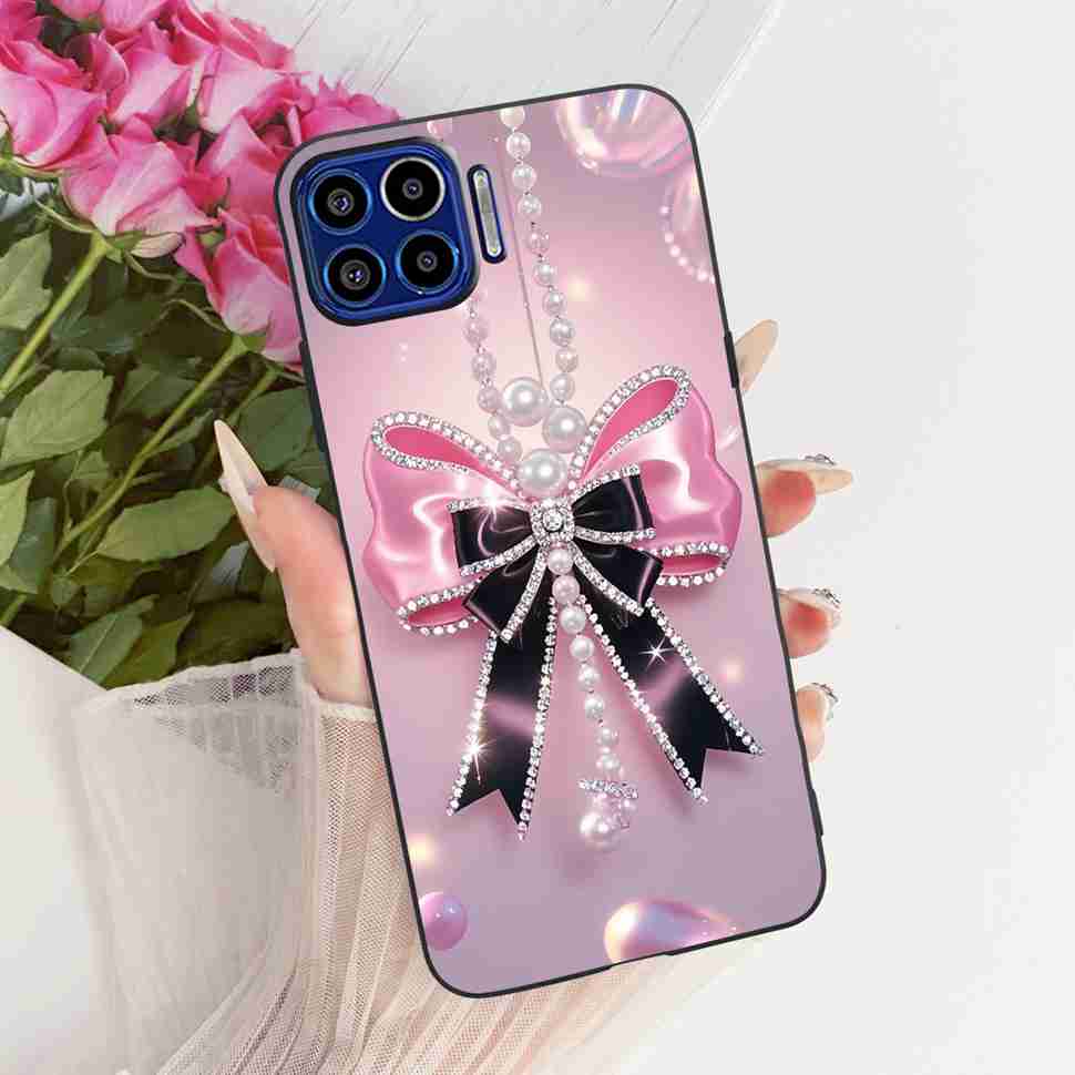 Für Motorola One 5G 6,7" Hülle Neueste Beliebte Drucke Silikon TPU Schwarze Abdeckung Für Motorola One MOTO ONE 5G Handyhüllen Bumper