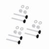 3 Pair White Toilet Tank Bolts POM Plastic Rubber Material Toilet Tank to Bowl Screws  Toilet Repair