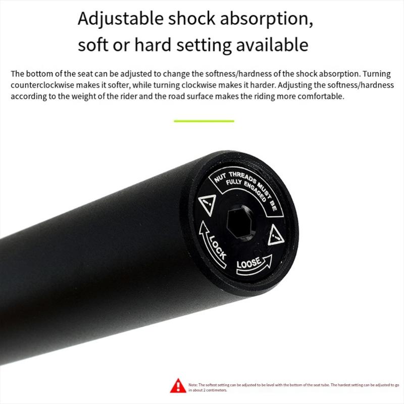 Light Weight Aluminum Alloy Seat Post Shock Absorbers Bicycles Seat Post for Mountain Bike Road Bike Easy To Install