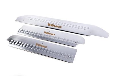 Door Sills Carmos V1 (stainless Steel) 3 Pcs, Carmos - Turkish Steel for Mercedes Viano 2004-2014