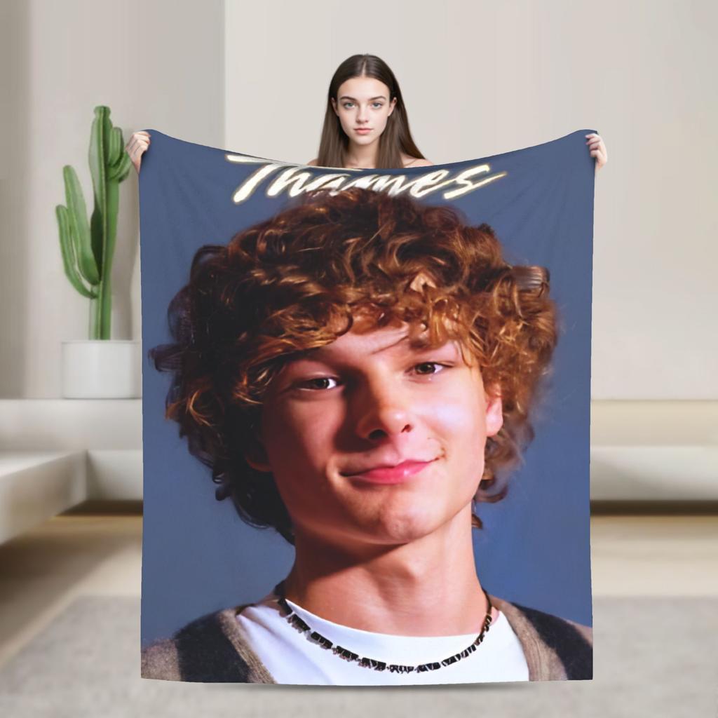 American Mason Thames Actor Blanket Quality Warm Soft Throw Blanket Winter Travel Office Living Room Novelty Bedspread