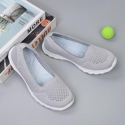 Fashion Women Summer Shoes Fashion Mesh Flat Shoes Breathable Non Slip Daily Casual Shoes Elegant and Simple Slip In Loafers Hot Selling
