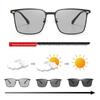 4452 Summer Smart Color-Changing Gray To Tea Ultralight Photochromic Sunglasses for Men and Women