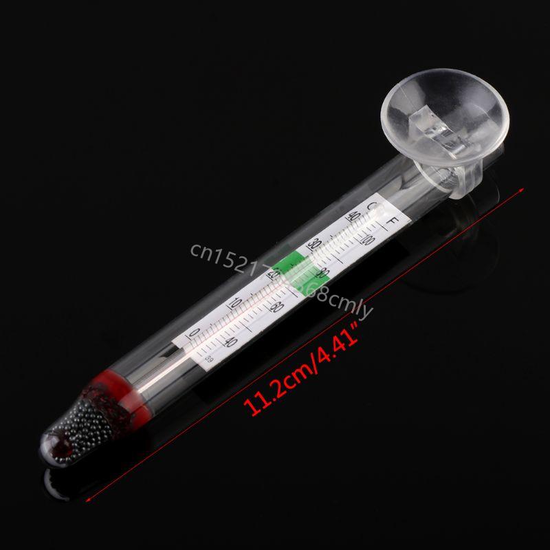 10-Pack Aquarium Floating Thermometer Accurate Fish for Tank Thermometers with Suction Cup 0-40℃ 40-100℉ Temperature 6XDE