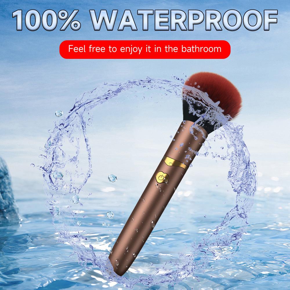 Multi-Frequency Vibrating Makeup Brush for Women - A Mini Body-Insertion Massager and Self-Pleasure Tool