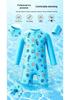 Two-Piece Long-Sleeve Sun Protection Swimsuit for Toddlers, Babies, and Kids