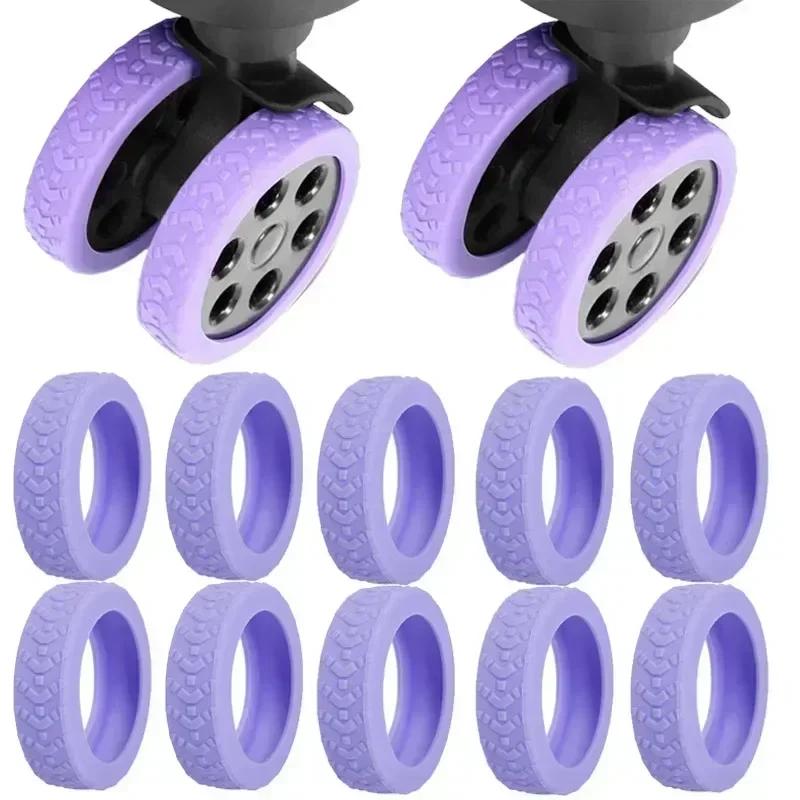 Silicone Suitcase Wheel Protection Case with Silent Sound Travel Luggage Caster Shoes Reduce Noise Trolley Box Casters Cover