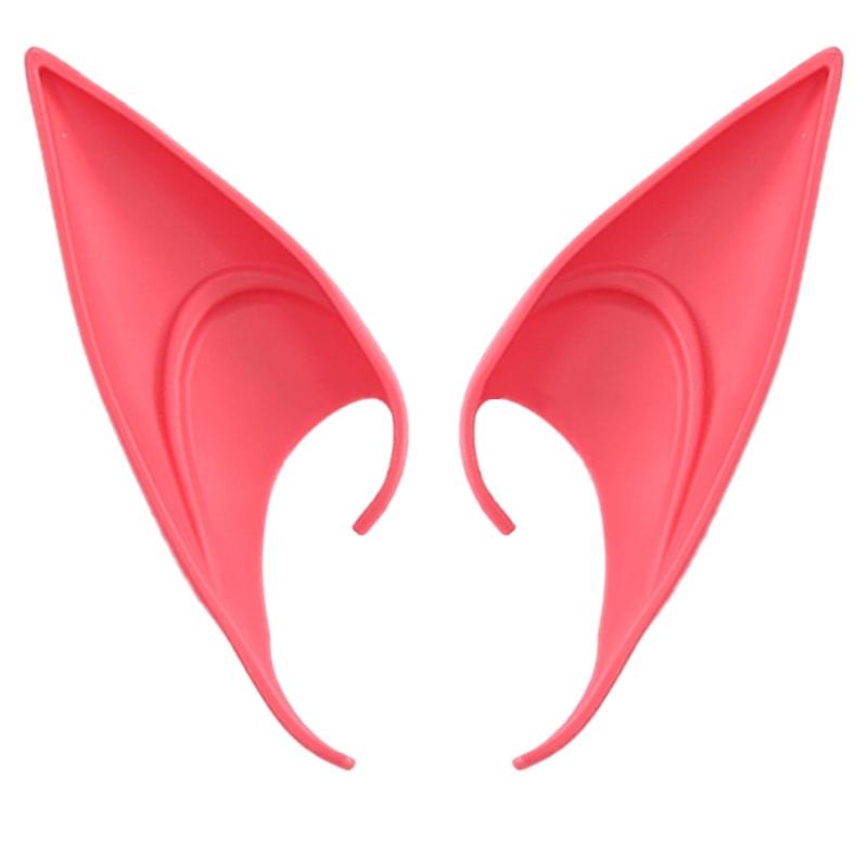 1 пара длинных эльфийских ушей, ушек феи, для косплея, вечеринки на Хэллоуин, костюмированных вечеринок, реквизита для маскарада, эльфийских вампирских ушей.