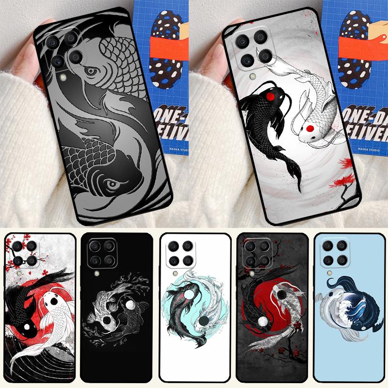 Koi Fish Yin Yang Art For Samsung Galaxy M12 M13 M33 M23 M53 M15 M55 M31 M51 M14 M34 M54 M20 M32 M52 Phone Case
