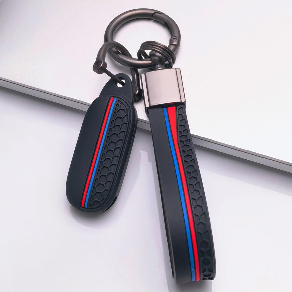 Key Shell Cover for Zontes 368G 368E 368D 368M 368K 350D with Keychain Non Slip Key Shell for Zontes Motorcycle Remote Key Anti-Scratch Surface