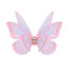 50Pcs 3D Organza Fabric Butterfly Appliques Double-layer Translucent Chiffon Butterfly Embroidered Patches Gradient Color
