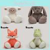 Plush Toy Grey Wolf Dog Rabbit Fox Collectors Edition With Pp Cotton For Kids And Teens