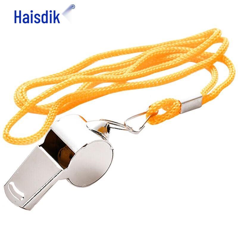Stainless Steel Referee Whistle with Lanyard Command Flag