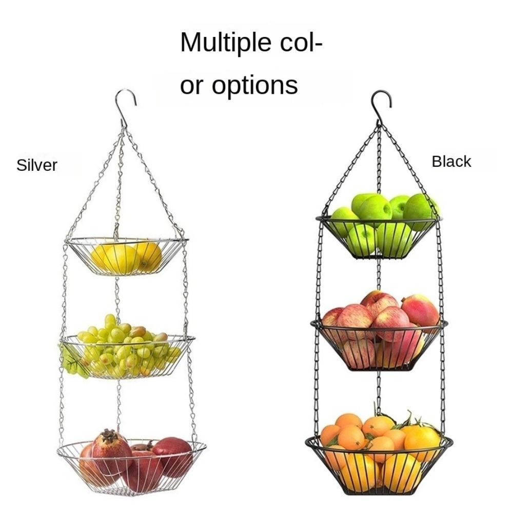 Cesto Portafrutta Sospeso Nordico Cesto Pieghevole per Verdure Nuovo Cesto Portaoggetti per Snack Forniture da Cucina