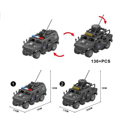 חיילי צבא מלחמת העולם השנייה שריון SWAT צבאי דמויות רכב אבני בניין מודל לבנים צעצועי ילדים מתנות חג המולד