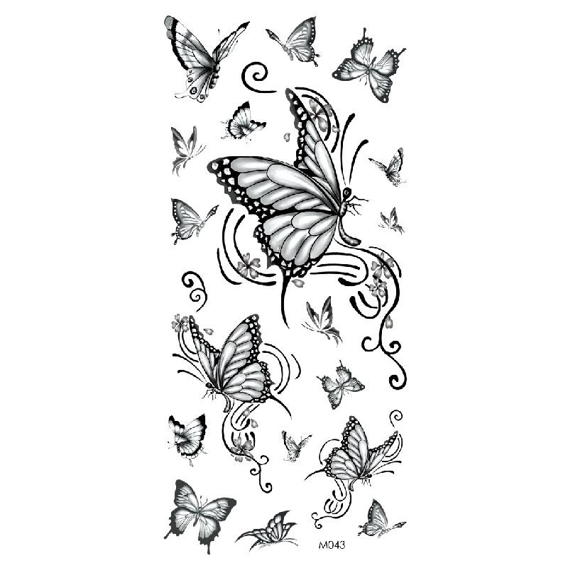 Realistic Bright Animal Totem Waterproof Rose Tattoo Stickers