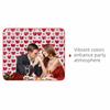 Heart Pattern Love Rain Curtain Foldable Hanging Valentine's Day Party Backdrop Widely Application Easy To Install