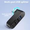 4 Port USB 3.0 2.0 Hub 180° Rotatable USB C High Speed Data Transfer Disk Splitter Drive Adapter For Laptop PC