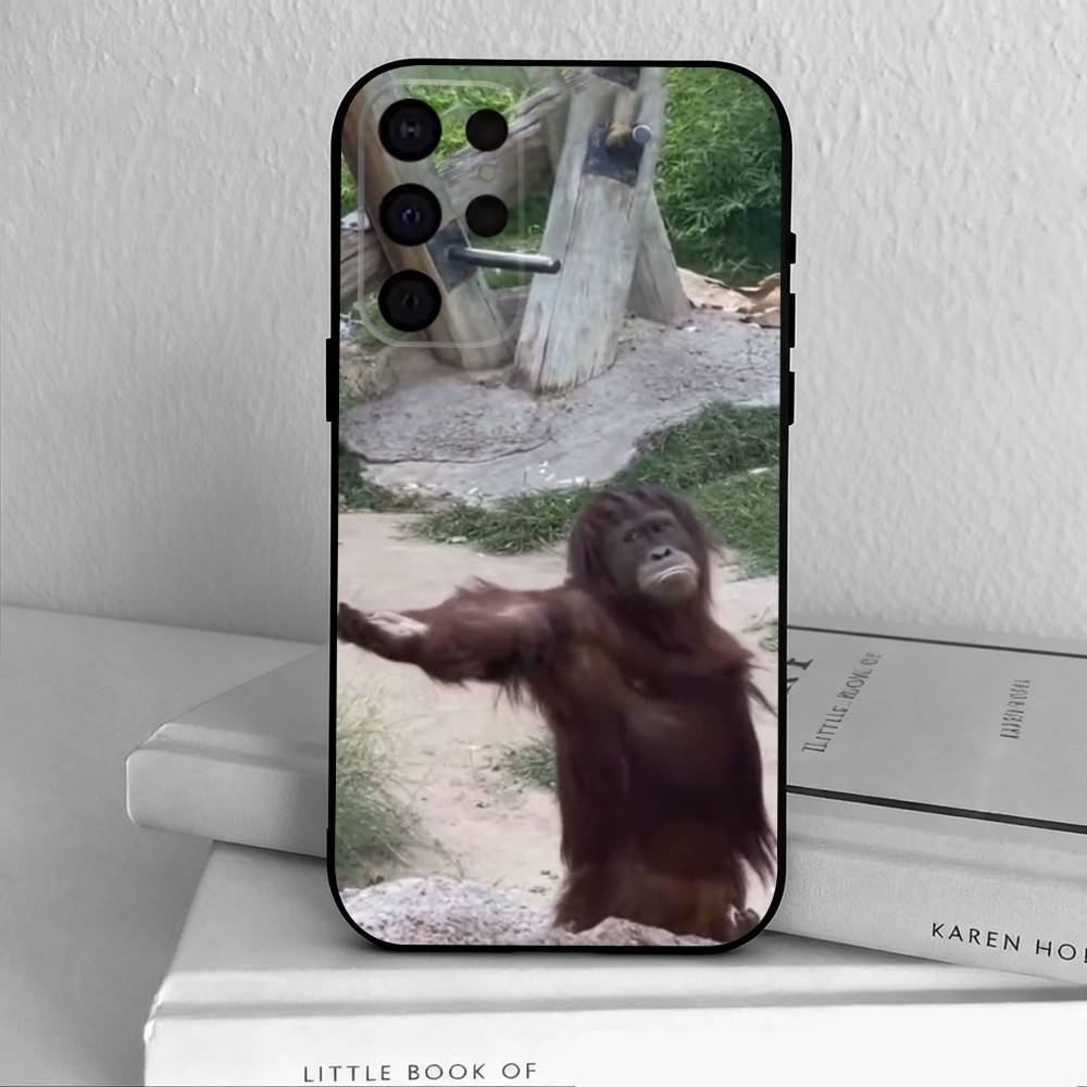 Funny M-Monkey Memes   Phone Case For Samsung S25,S24,S21,S22,S23,S30,Ultra,S20,Plus,Others Soft Black Cover