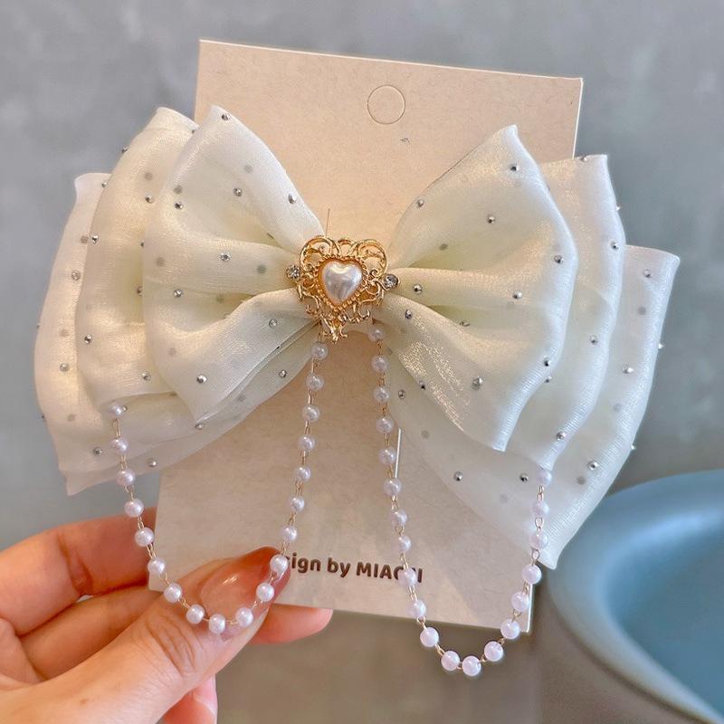 Princess Crown Bow Duckbill Clips Sweet Cute Girls Hair Side Clip Kids Headwear Birthday Party Present Photo Props Accessories