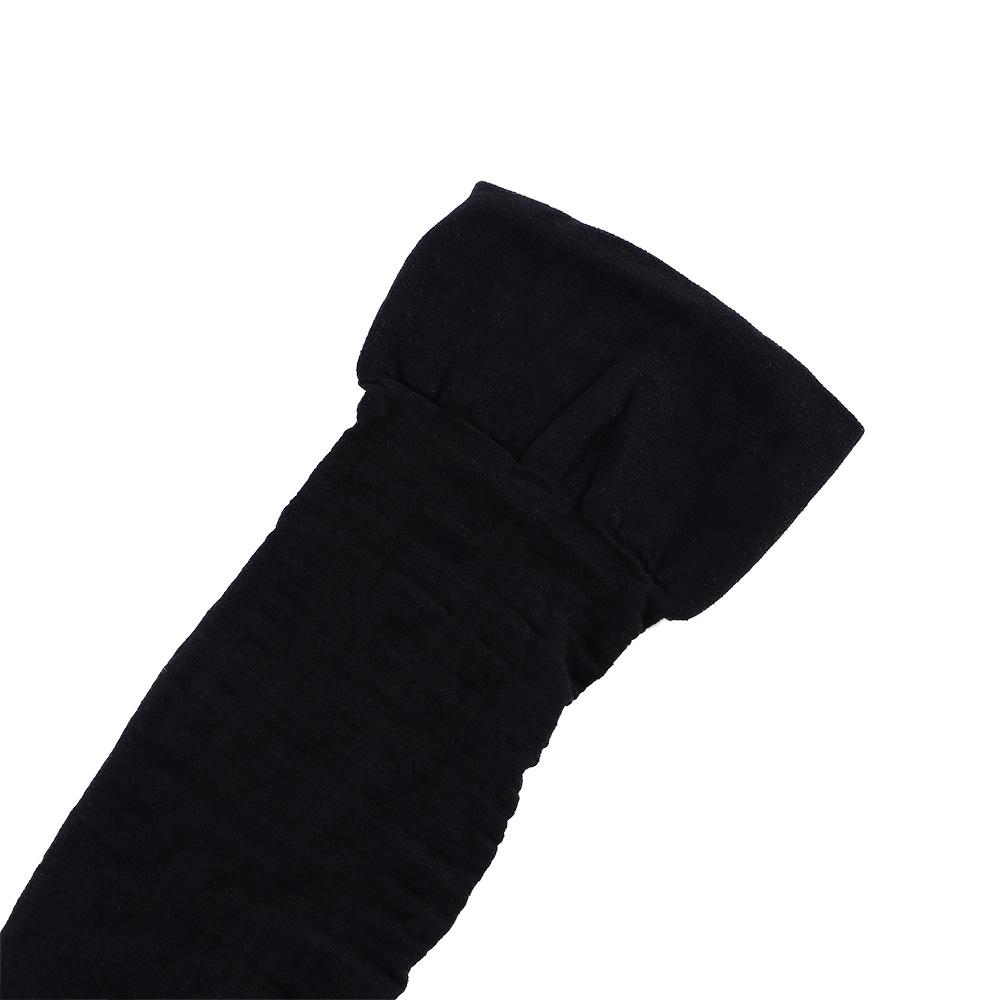 Thin Fashion Letter Print Black Gothic Women High Knee Socks Japanese Hosiery Silk Stockings Nylon