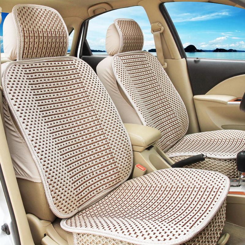 Car Cushion Summer Cool Cushion Five-seat Ice Silk Cushion Seat Cover Car Full Four Seasons Cushion Soft Fart Cushion