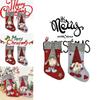 Kreative Nordwald-Weihnachtsmann-Puppen und Rote Weihnachtsstrümpfe Geschenktaschen für Festliche Dekoration